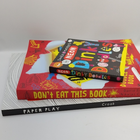 Children's Book Set, Doodle Draw Stickers Paper Crafts Creative DIY Fun Age 6-12 - Picture 3 of 14